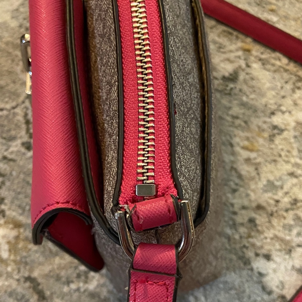 Calvin Klein Pink and Brown Crossbody Bag - Picture 11 of 12